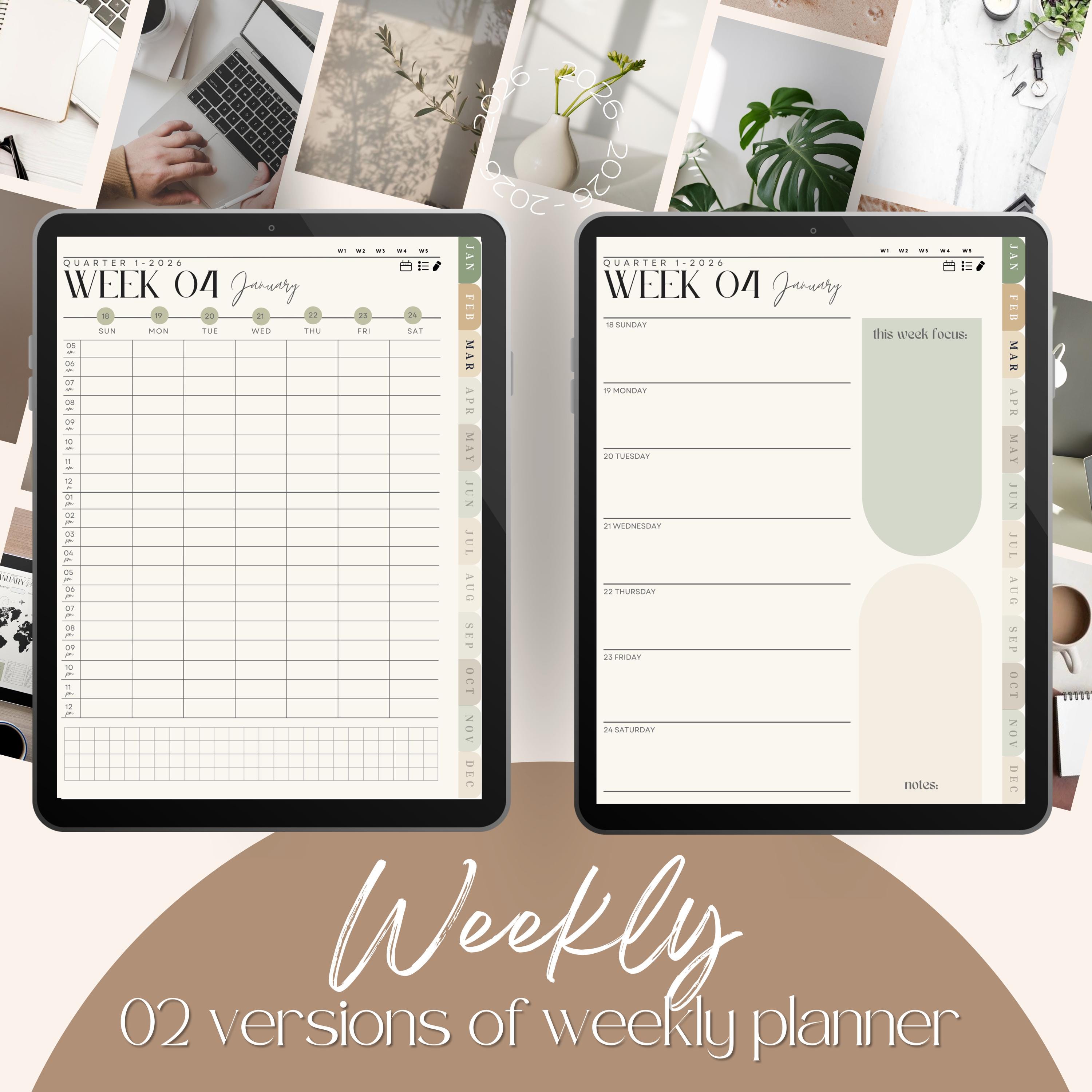 2026 Digital Planner, Goodnotes & Notability Compatible • Dated ...