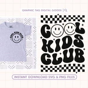 Coole Kinder-Club-Svg, Kinder-Club-png, Kinder-Svg, Kinder-Shirt-Svg, Kinderleben-Svg, welliger Text svg, t-Shirt svg, Kinder Png, lustige Kinder-Shirt Schnittdateien
