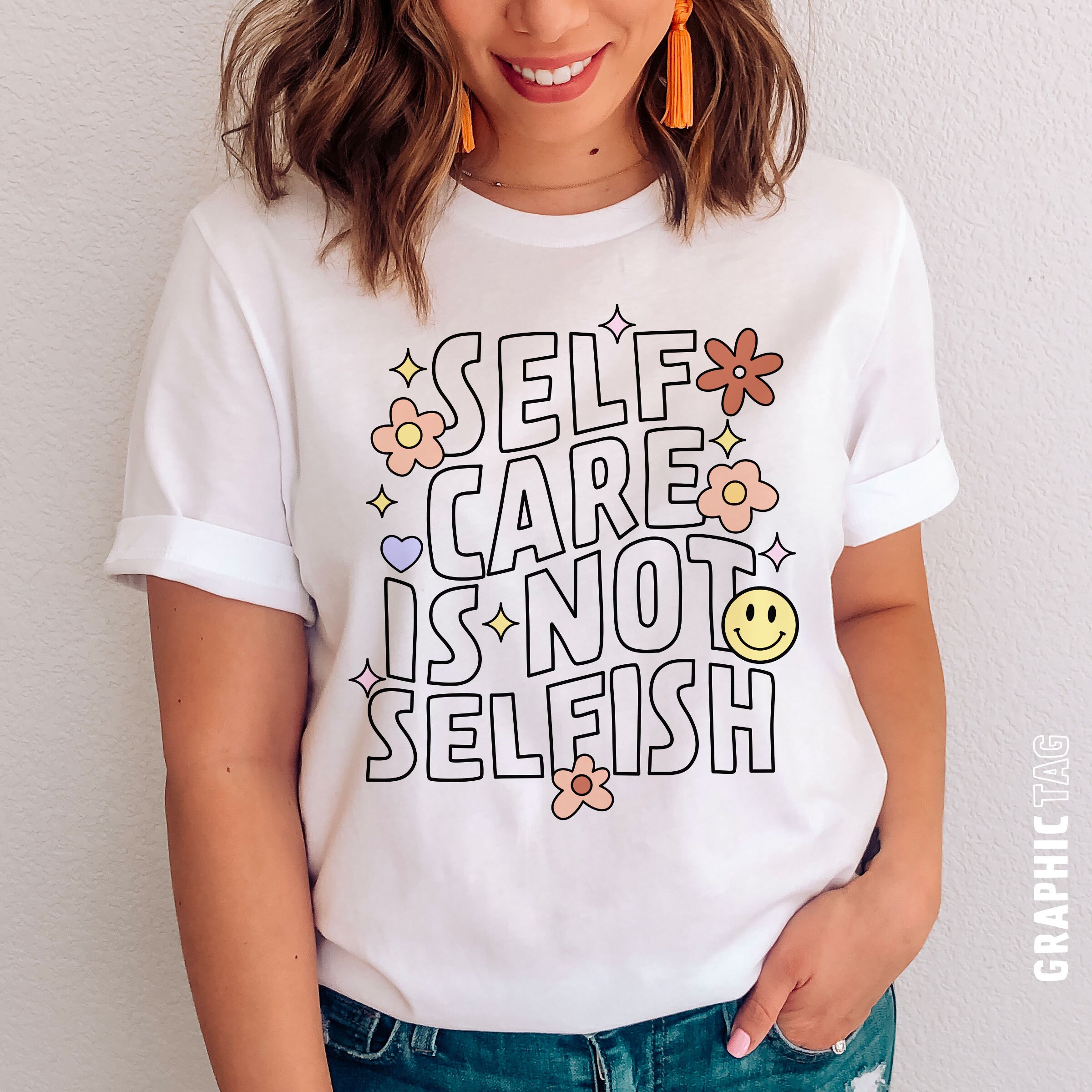 Mental Health T Shirt PNG SVG, Self Care is Not Selfish Shirt, Self ...
