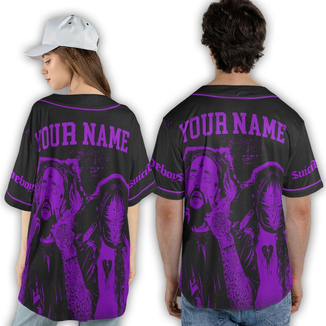 Custom Name Suicideboys Grey Day Tour 2024 Baseball Jersey Etsy Canada