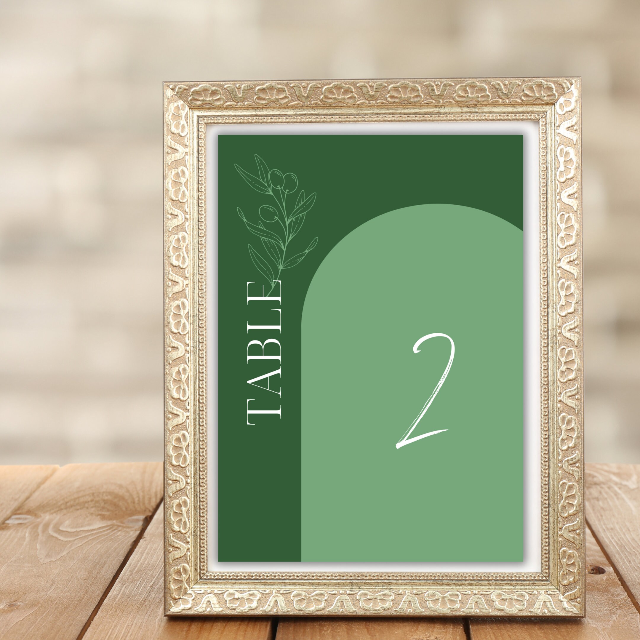 Reception Numbers Boho Table Numbers Modern Table Cards - Etsy