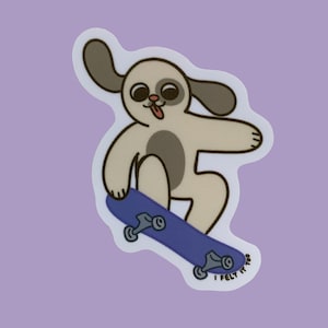 Dog Skateboard Sticker