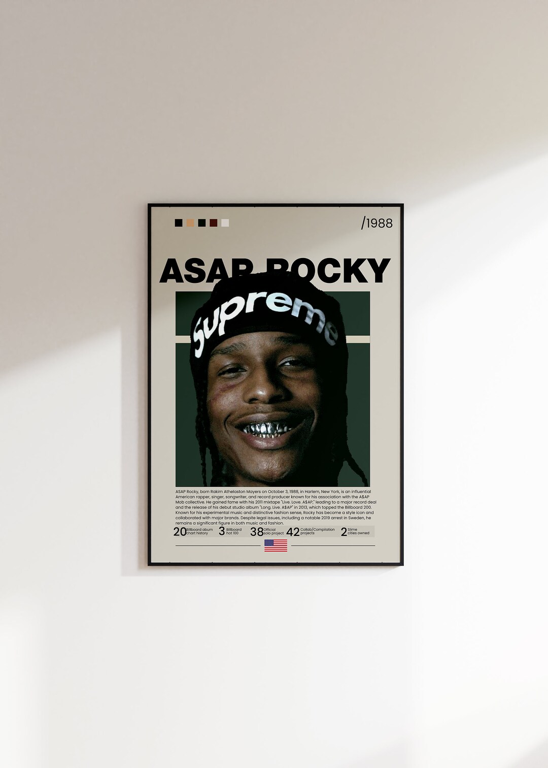 ASAP ROCKY Album Poster,personnaize,wall Digital Download,hip Hop,hypebeast,digital Printing