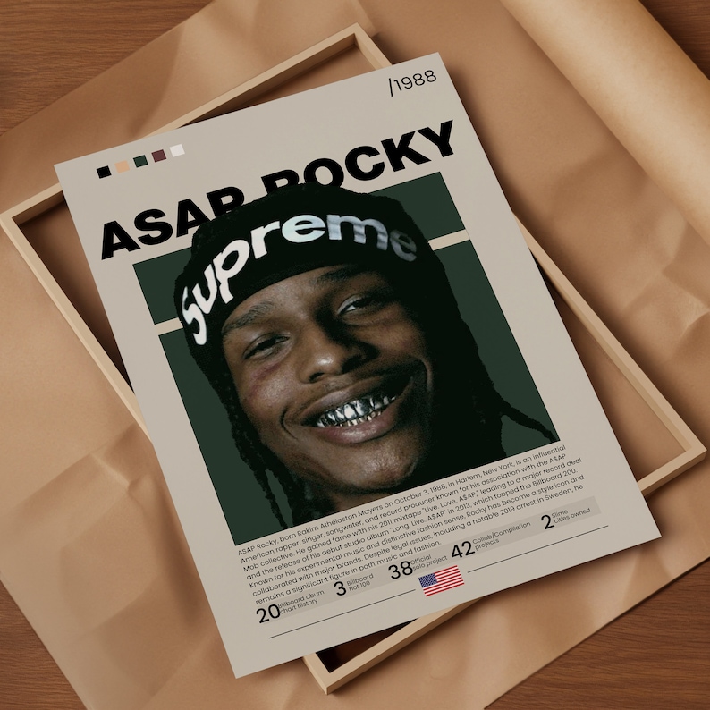 ASAP ROCKY Album Poster,personnaize,wall Digital Download,hip Hop,hypebeast,digital Printing
