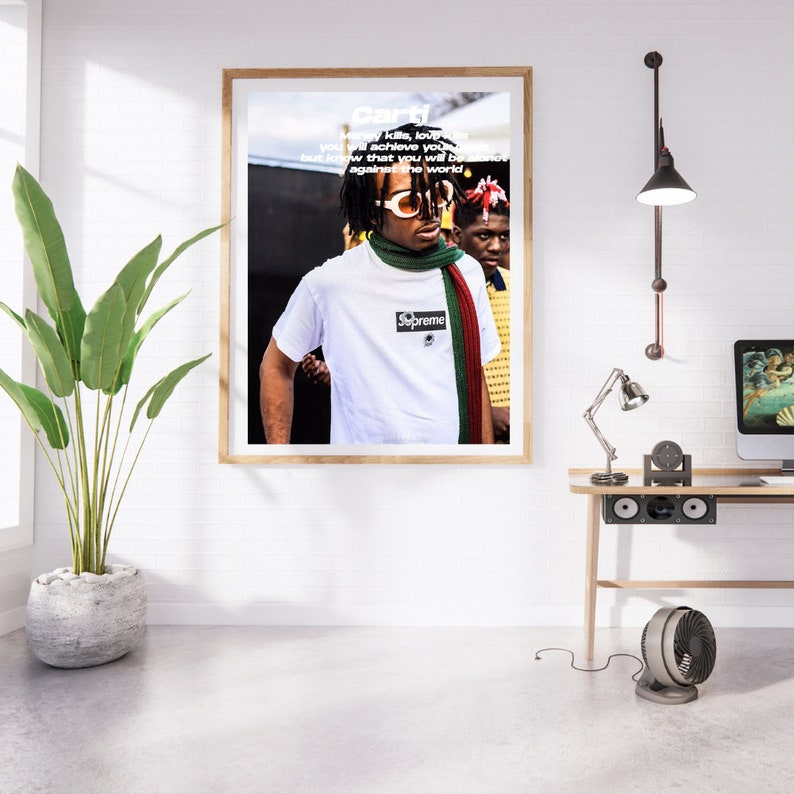 Playboi Carti Digital Wall Art Rapper Quote Canvas Print Etsy