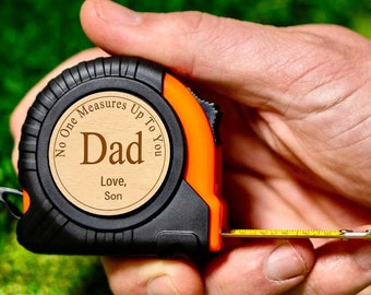Hochzeitsgeschenk - Personalisiertes Maßband Vatertagsgeschenk von Tochter und Sohn - personalisierte Geschenke für Papa - Geschenk für