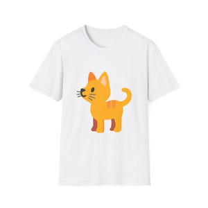 Cute Cat Unisex Softstyle T-Shirt, Perfect Gift for Cat Lovers, Casual Wear, Pet Owner T-Shirt, Summer Fashion, Cute Animal Tee