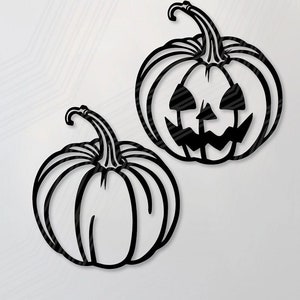 Pumpkin - Vector template - Lasercut file - .dxf .svg .ai .pdf .png - Plotter file - Design - pattern - DIY