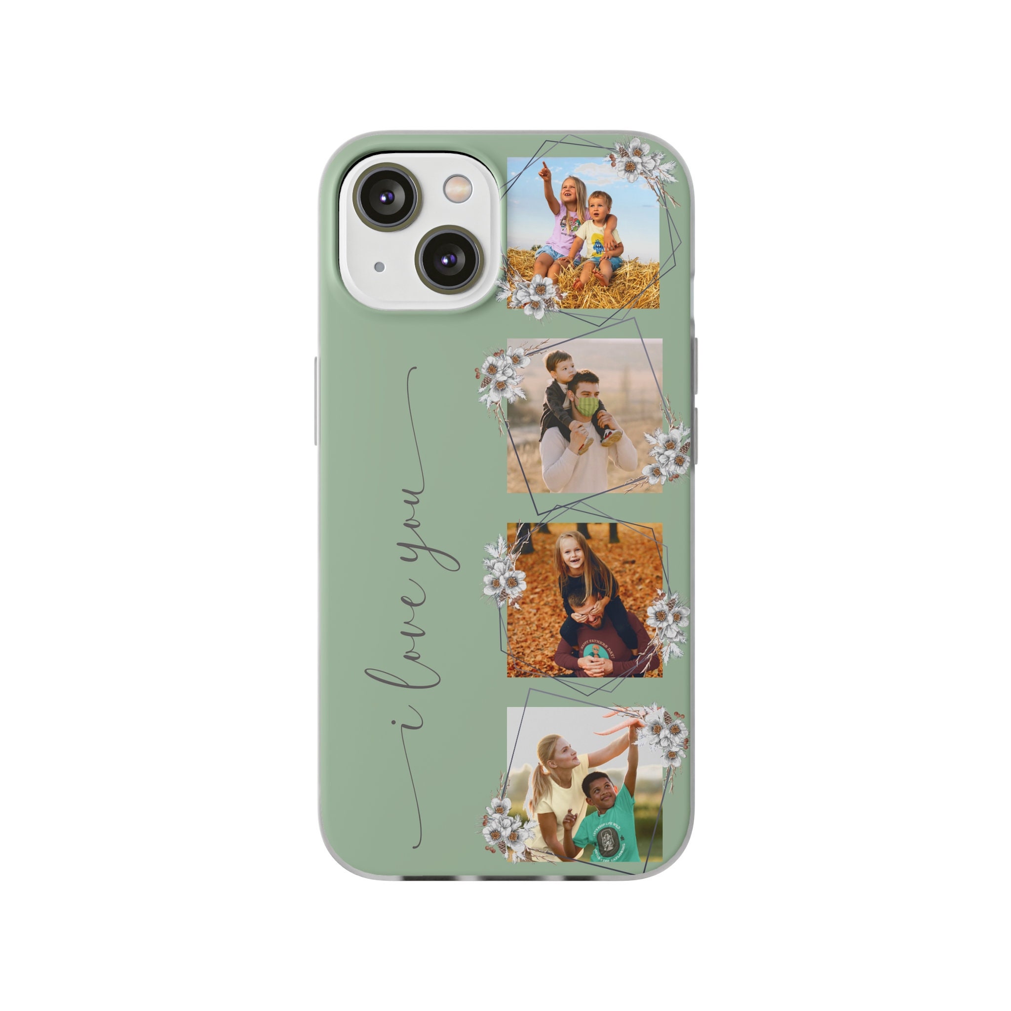 Personalised Photo Collage Phone Case iPhone 14 13 12mini Pro Max X XR