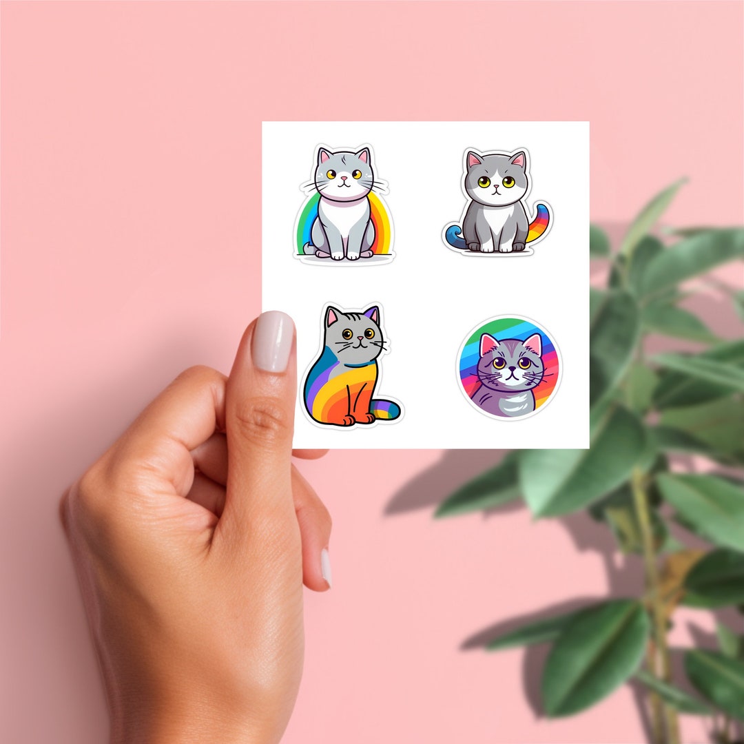Sticker Pack British Shorthair Cat Cat Sticker Cat Decals Cat - Etsy