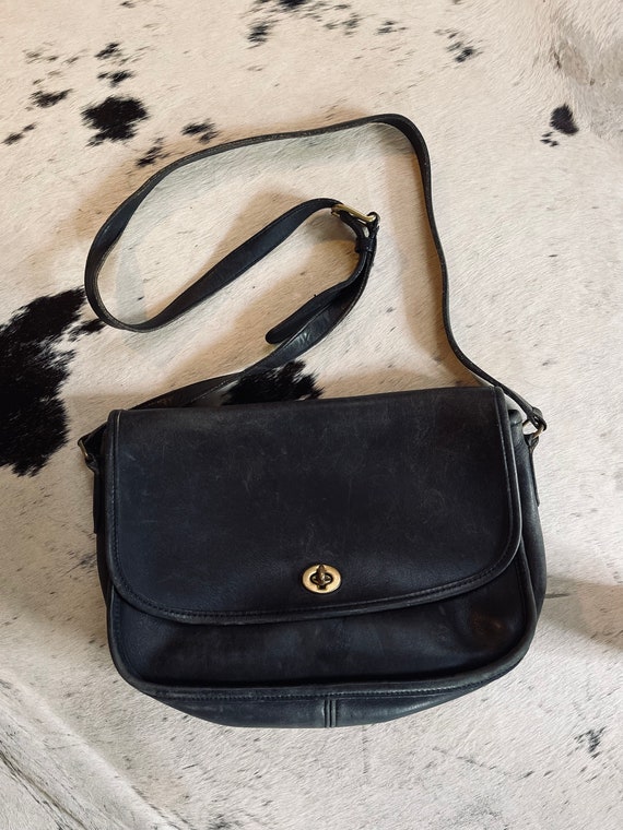 Vintage Genuine Coach Bag, Leather Bag, Handbag, L