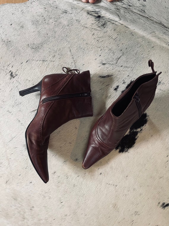Vintage Leather Boots, Women Vintage Shoes, Leath… - image 6