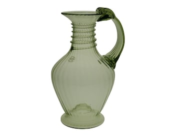 Hand Blown Green Glass Decanter: As seen in GOT Forest Glass Jug