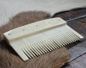 Early Medieval Bone Comb - Hand made Decorated