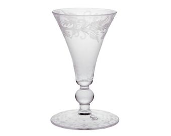Engraved Outlander Glass Hand Blown Jamie Fraser Drinking Glass