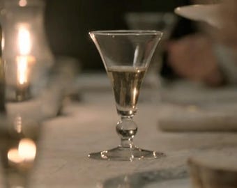 Outlander Glass Hand Blown Jamie and Claire Fraser Drinking Glass