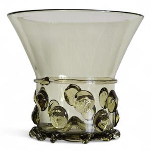 Hand Blown Green Wine Stemless Cersei Glass: Medieval Tudor Style Berkemeyer