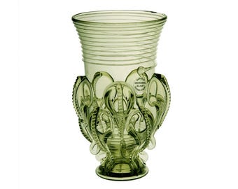 Claw beaker Castle Eden or Faversham, Kent Hand Blown Drinking Glass Green Forest Glass