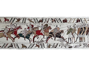Bayeux Tapestry Wall Hanging: Medieval Woven Art (18x57 inches)