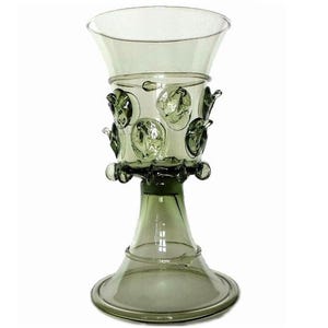 Copa de vino Cersei, soplada a mano, como se ve en GOT Green Forest Glass