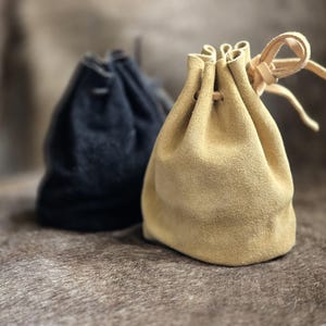 Handgefertigte Kordelzug Tasche Mittelalter Reenactment LARP Kostüm Handgefertigter Beutel Würfelbeutel Mittelalter Reenactment
