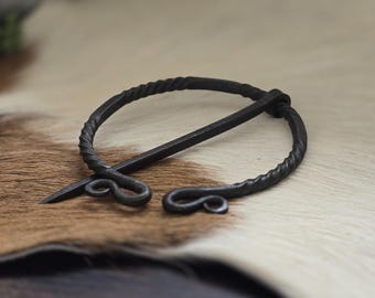 Brooch Ring Shaped Fibula Hand Forged As Seen In Outlander Cloak Pin Viking Brooch