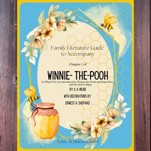 Chapter 1 ONLY Winnie the Pooh Family Literature Guide, Homeschool, Activity, Puppets, Pre-K to 2nd Grade, Grades 3 to 5, INSTANT DOWNLOAD