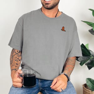 Embroidered Cowboy Boot Comfort Colors Tee: Western Rodeo Shirt
