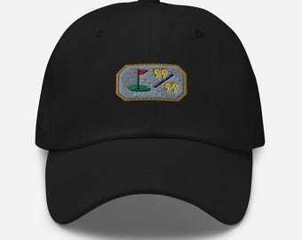Runescape Golf Embroidered Hat: OSRS Gamer Gift