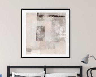 modern abstract art painterly textures graphic art neutral tones artistic poster printable wall art