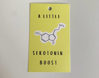 Serotonin Boost Gift Tags, Chemistry Present