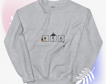 Cool Boo science periodic table halloween unisex graphic sweatshirt