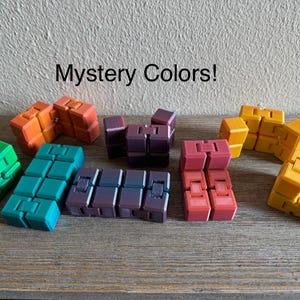 3D Printed Infinity Cube Fidget ADHD Toy Rainbow Fade Desk Toy for Adults & Kids Stress Relief Gift
