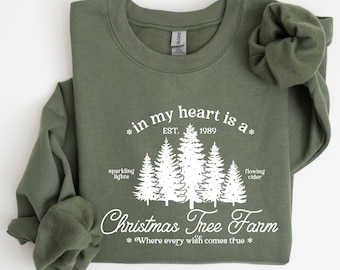Christmas Tree Farm Sweatshirt: Retro Holiday Sweater