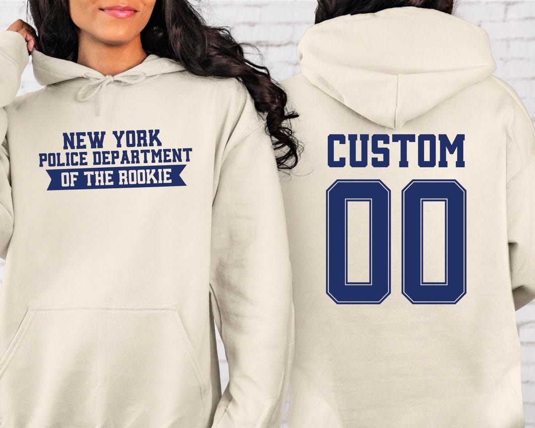 Custom Rookie of the Police Sweatshirt: New York, Los Angeles