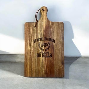 Laser Engraved Bills Mafia Cutting Board: Be Good, Do Good, God Bless