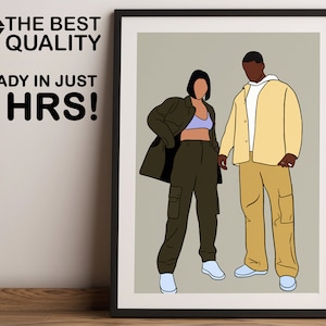Custom Digital Cartoon Portrait Faceless Illustration ASAP , Family Portrait , Personalized Gift , Cartoon Family Portrait , Gift for Men