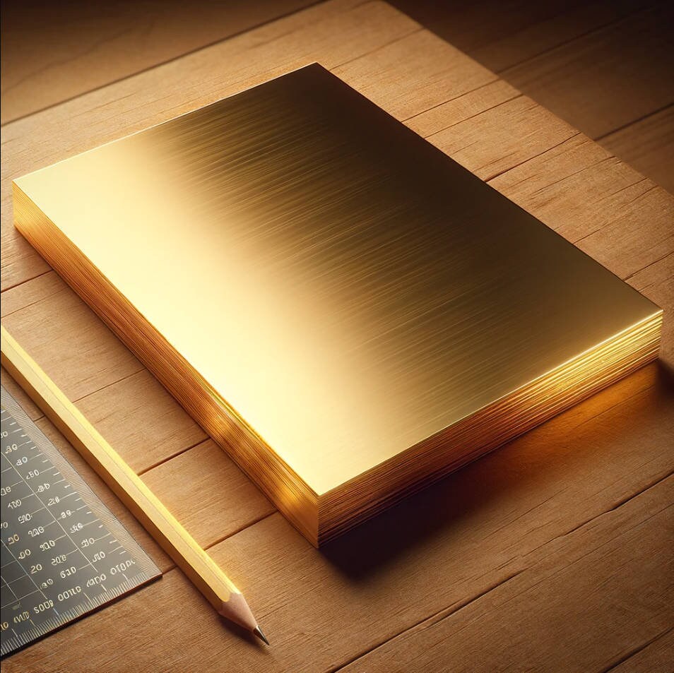 WHOLESALE BRASS Sheet 4 X 6 20 GA Free Shipping 20 Gauge Solid Brass