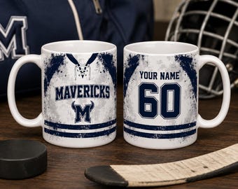Custom Sports Jersey Mug | Personalized Team Name Number Coffee Cup