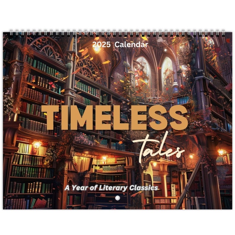 Bookworm Wall Calendar 2025, Childrens Classic Books Calendar Book Lovers Calendar 2025