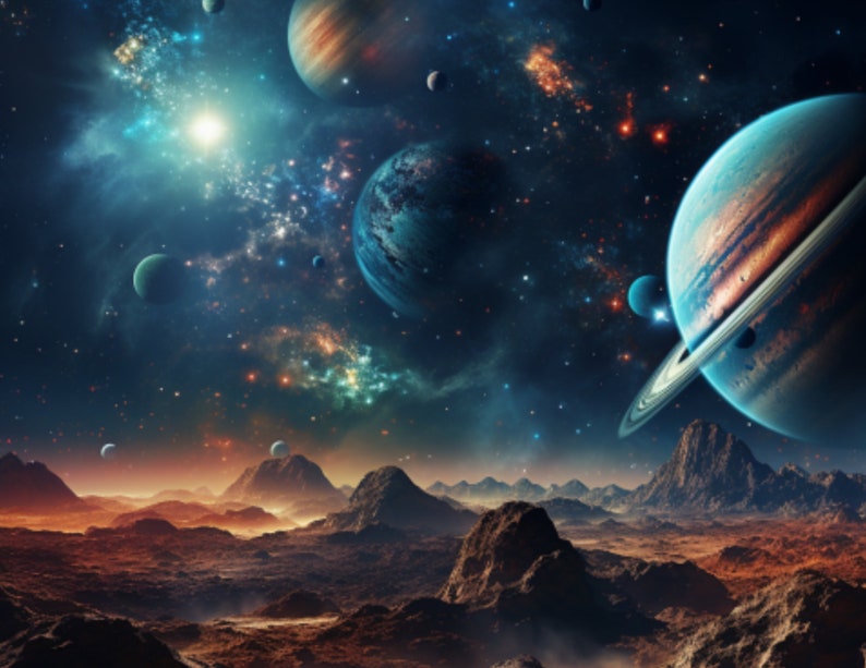 2024 Cosmic Wall Calendar, Space Lovers Calendar, Space Calendar 2024
