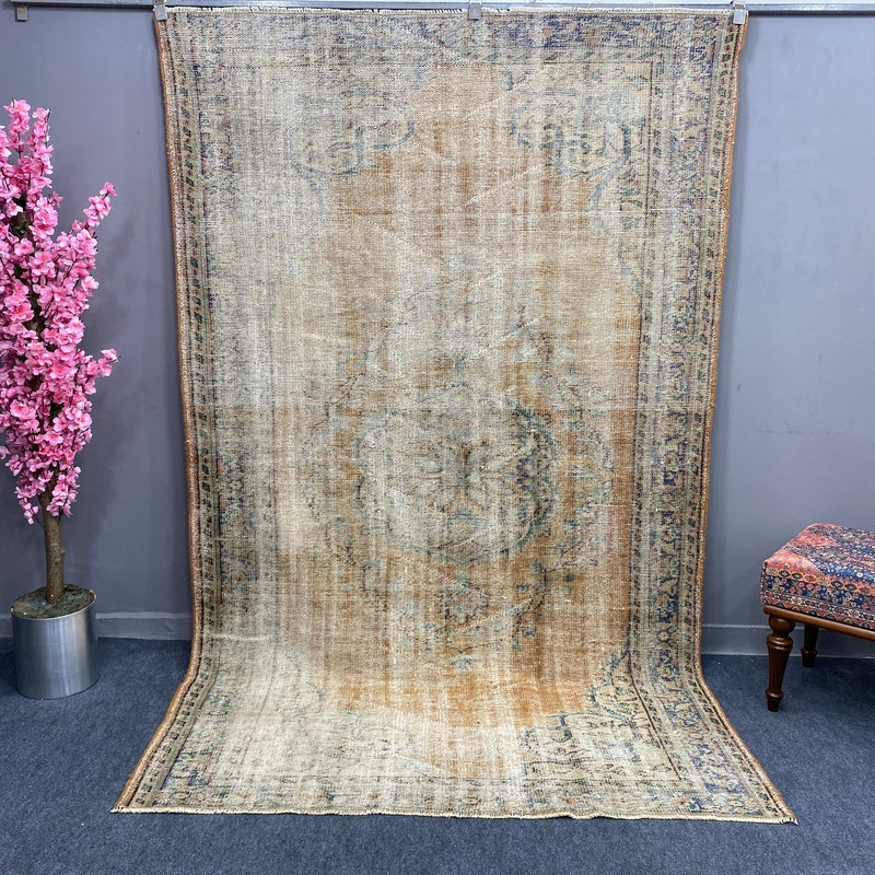 Distressed Rug - Etsy