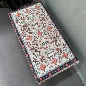 Floral Pattern Bench, Bench With Cushion, Ottoman Bench, Bench for ...