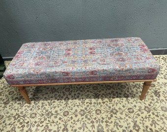 Ottoman bench, Upholstered bench, Bedroom bench, Ottoman footstool, Wood bench, Bench seat, Dining table bench, Turkish rug bench