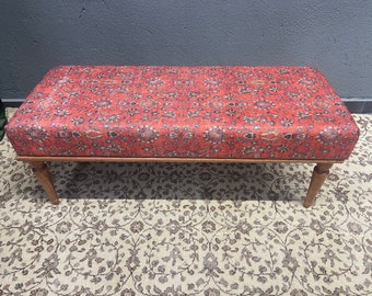 Handmade Furniture, Bedroom bench, Upholstered wood bench, Ottoman bench, Cushion bench, Coffee Table, Piano Bench, Turkish rug bench,