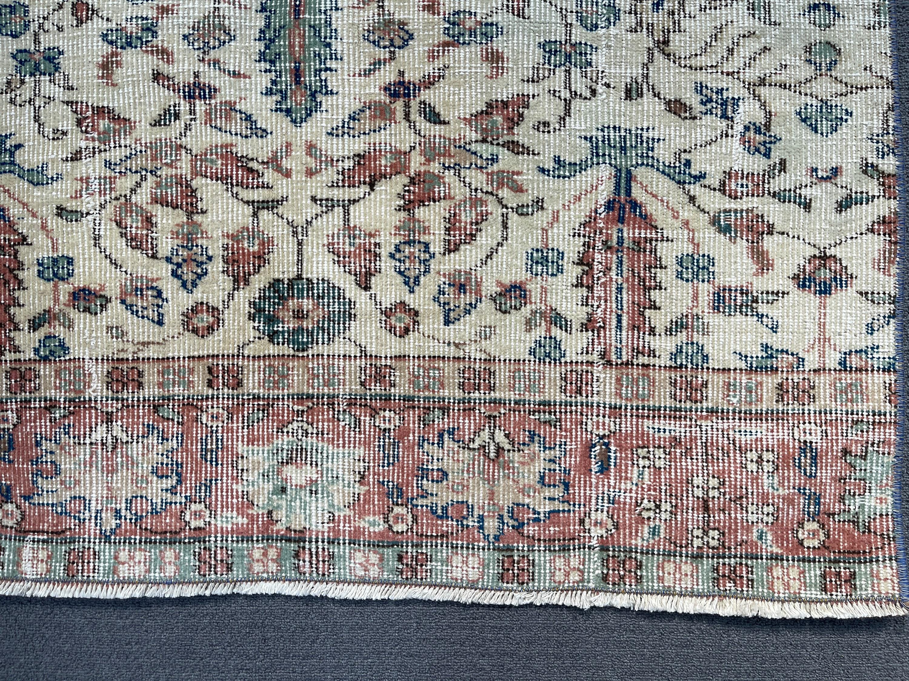 ヴィンテージ トルコ ランナー ラグ 99 x 234 cm 3 x 8 フィート