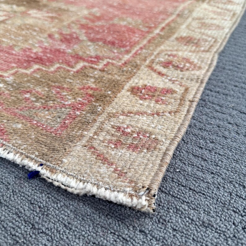 Turkish Patchwork Rugs Turkish Small Rug 2.1x3.8 Ft, Red Brown Patchwork Rug Wool - Etsy UK