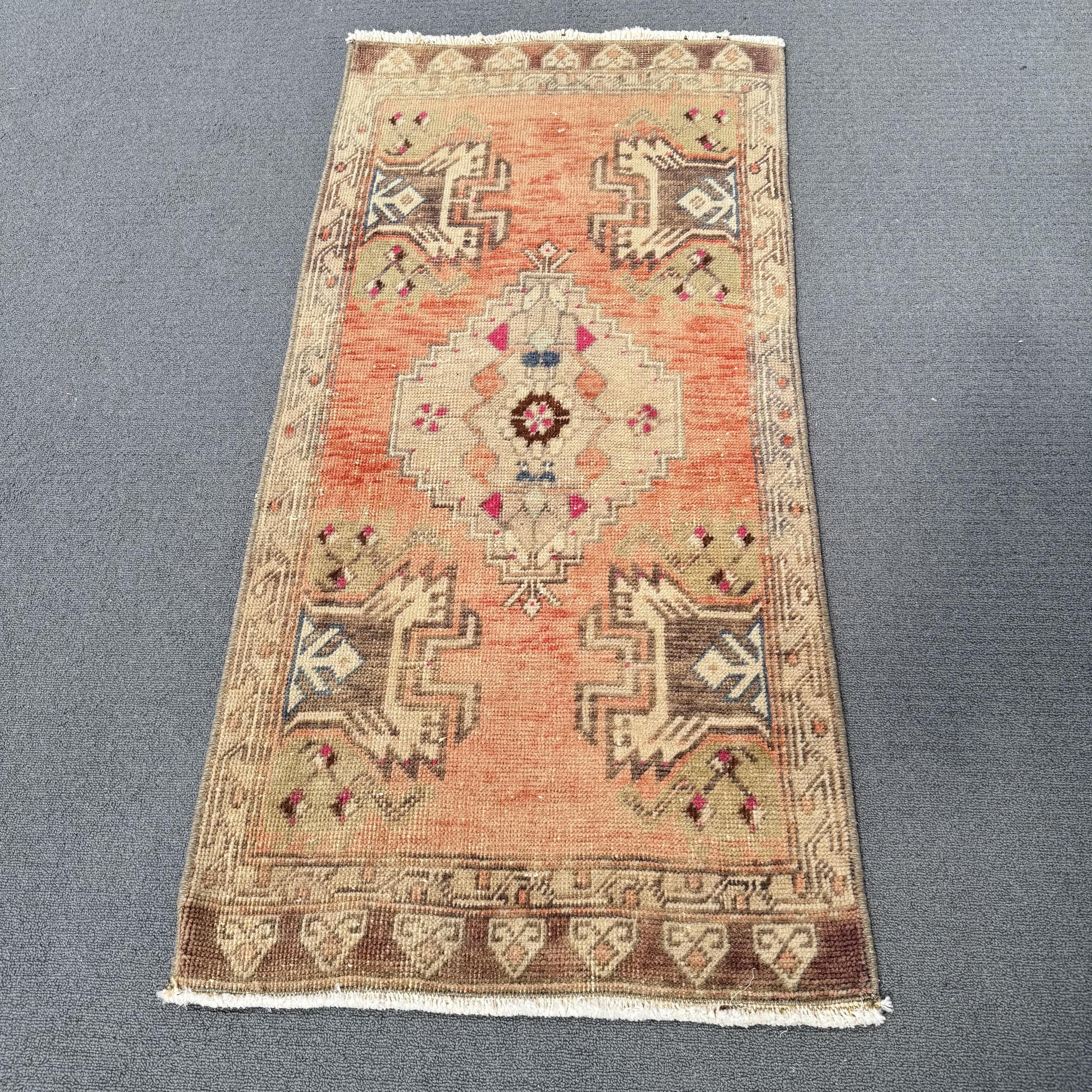 Vintage Rug, Turkish Rug, 2x4 Small Rug, Oushak Rug, Rugs