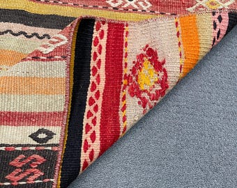 Vintage Kilim, Patterned Kilim, Turkish Kilim, Anatolian