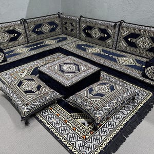 Arabic Sofa, Kilim Pillow, Ottoman Sofa, Moroccan Couch, Floor  Cushion Set, Oriental Floor Sofa, Sectional Sofa, Turkish Seating Sofa Set